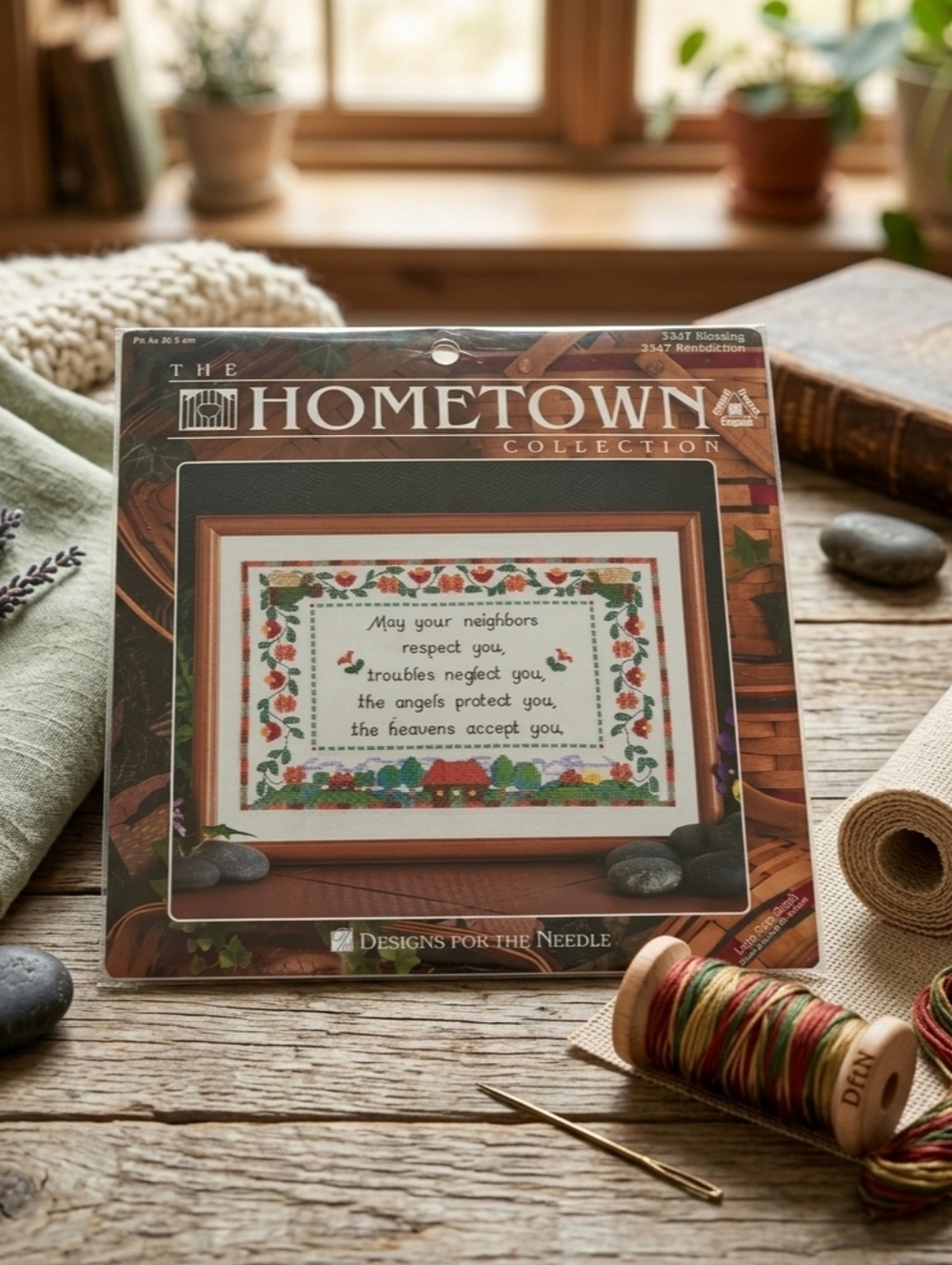 Designs for the Needle Blessing Irish Prayer Cross Stitch Kit Hometown NOS 9x12